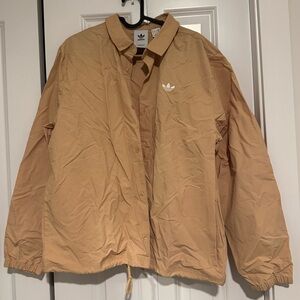 Adidas Beige Coach Jacket brand new